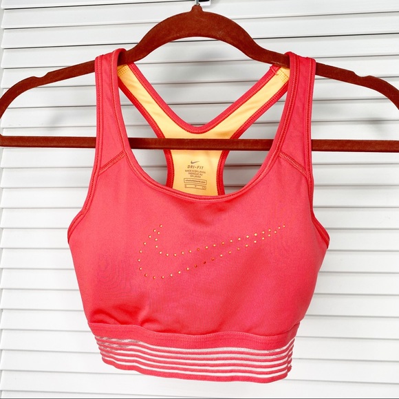 Nike Other - NIKE SPORTS BRA PINK LOGO DRY FIT. SIZE SMALL